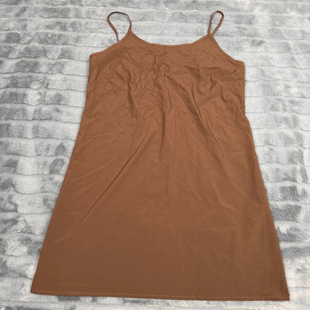 Banana Republic Womens XS Brown Adjustable Strap Camisole Slip Dress 1166